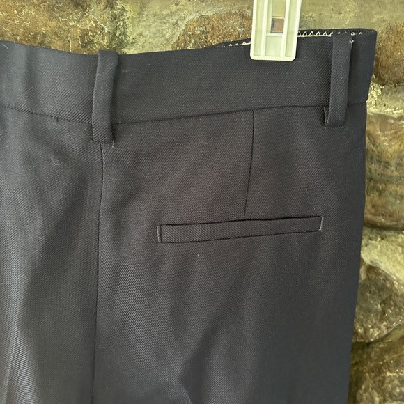 NWT Navy Zara Buttoned Straight Leg Pants, S - Picture 11 of 12